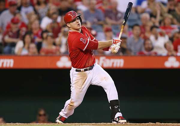 Mike Trout's new deal with the Angels will pay him an average of $24.1 million a season. (Jeff Gross/Getty Images)